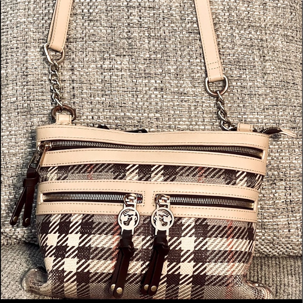 Island Linen/Leather Crossbag